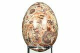 Polished Bird's Eye Jasper (Rhyolite) Egg - Mexico #308698-1